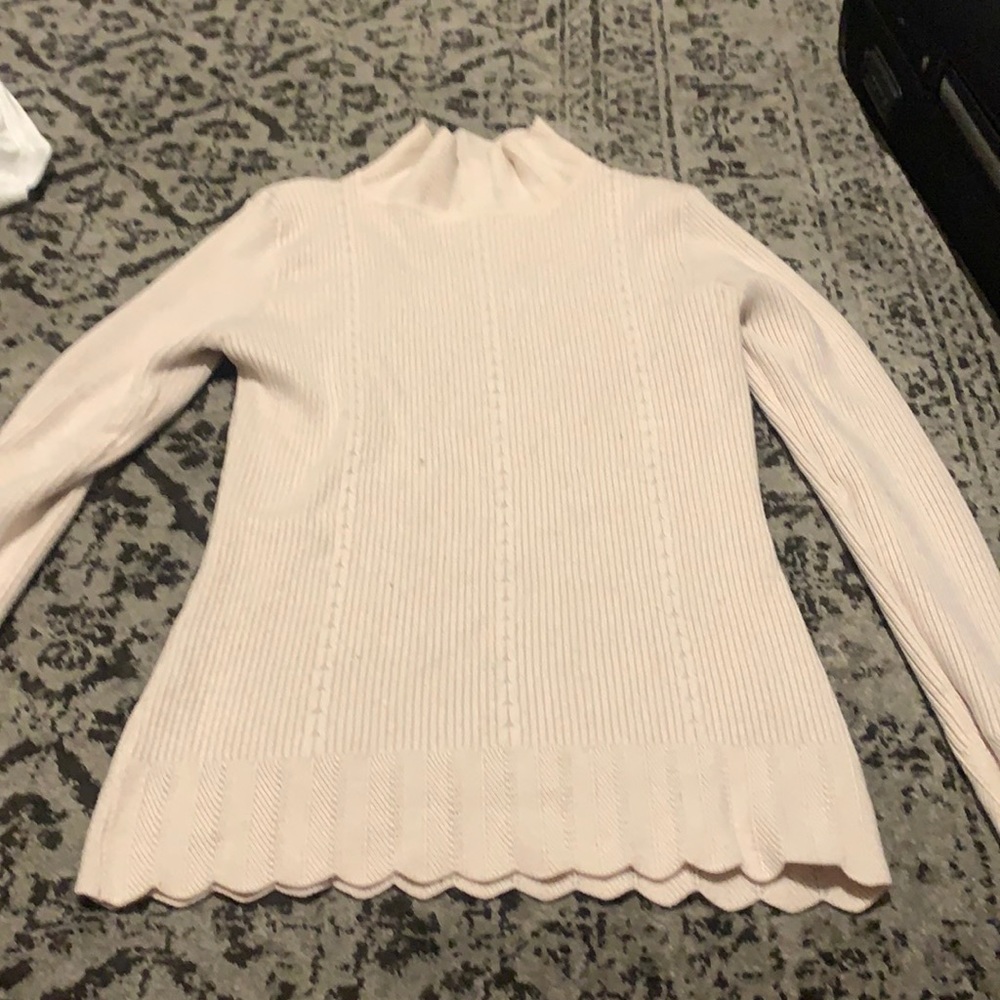 Pink turtle neck